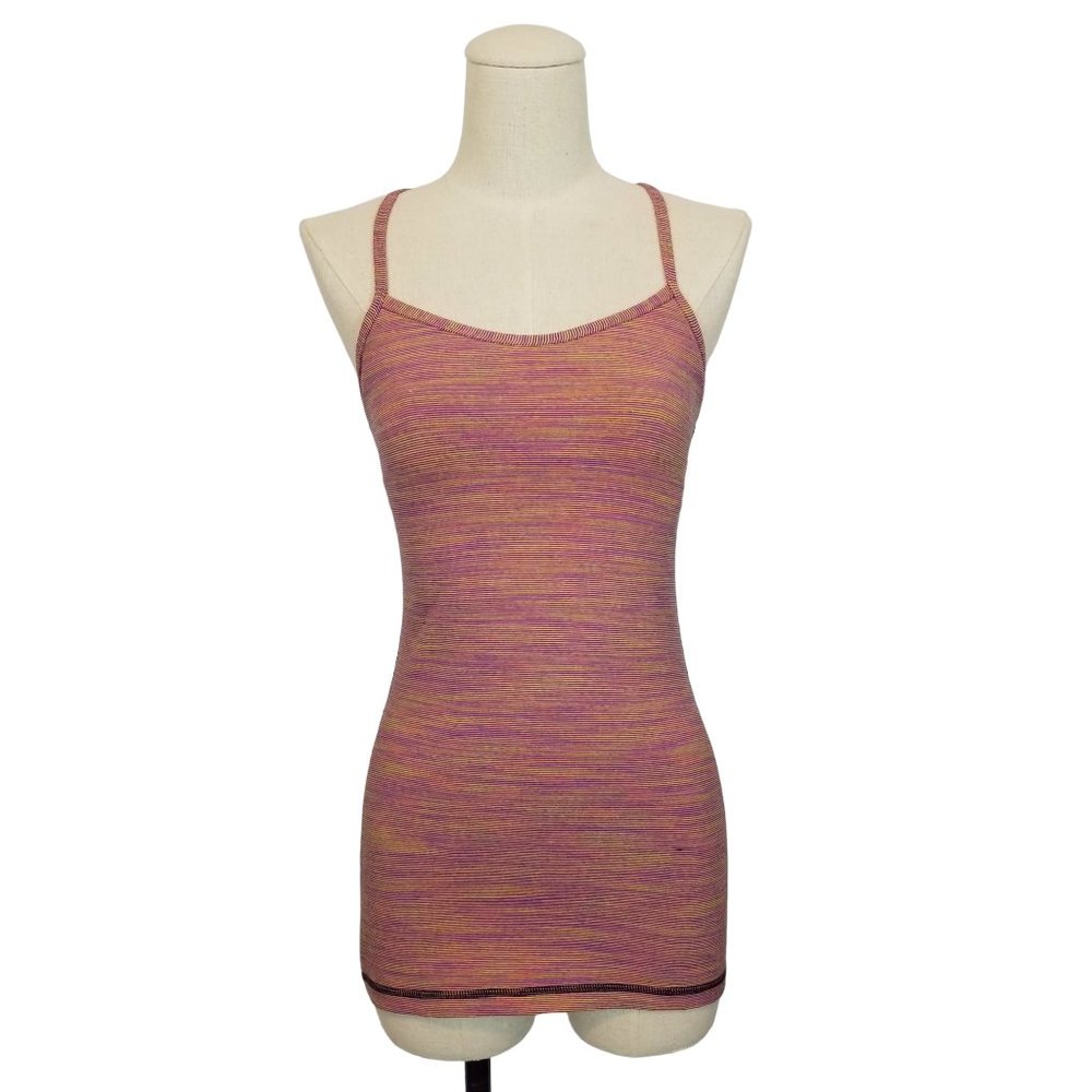 Lululemon Power Y Tank Luon Wee Are From Space Vintage Pink Sz 4